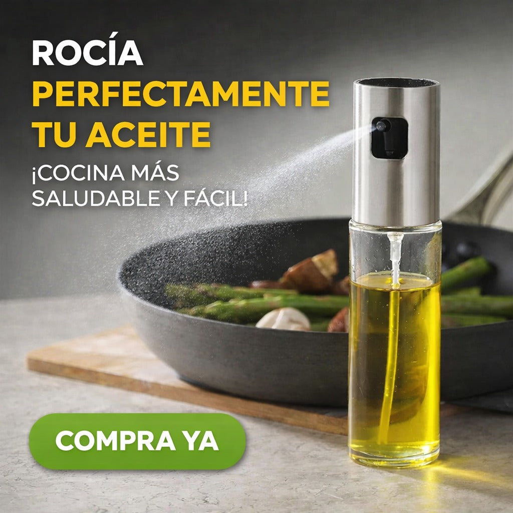 DISPENSADOR DE ACEITE - CON SPRAY ROCIA TU ACEITE PERFECTAMENTE